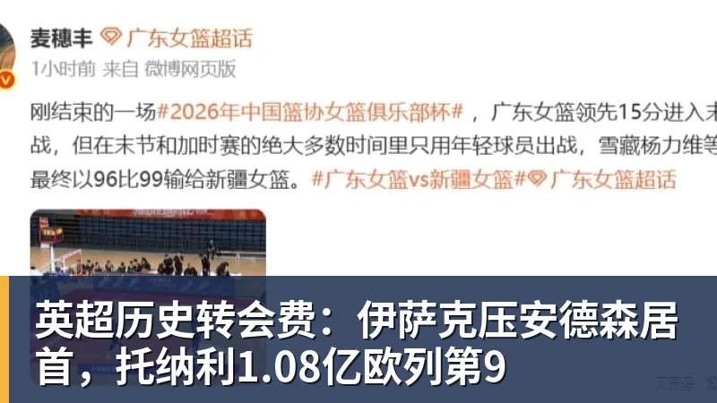 w88官网英超历史转会费：伊萨克压安德森居首，托纳利1.08亿欧列第9